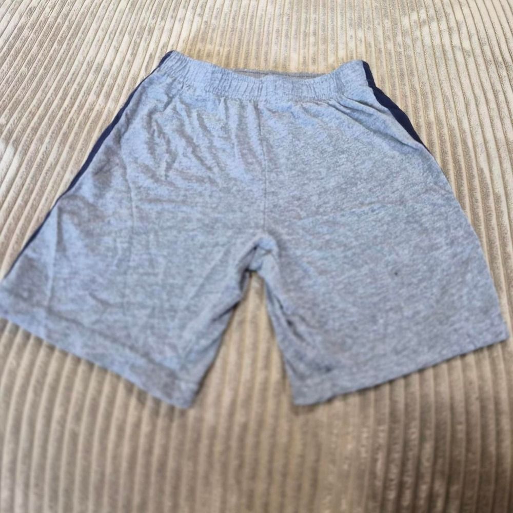 The Children's Place Boys Heather Grey Navy Stripe Athletic Shorts Size 5T